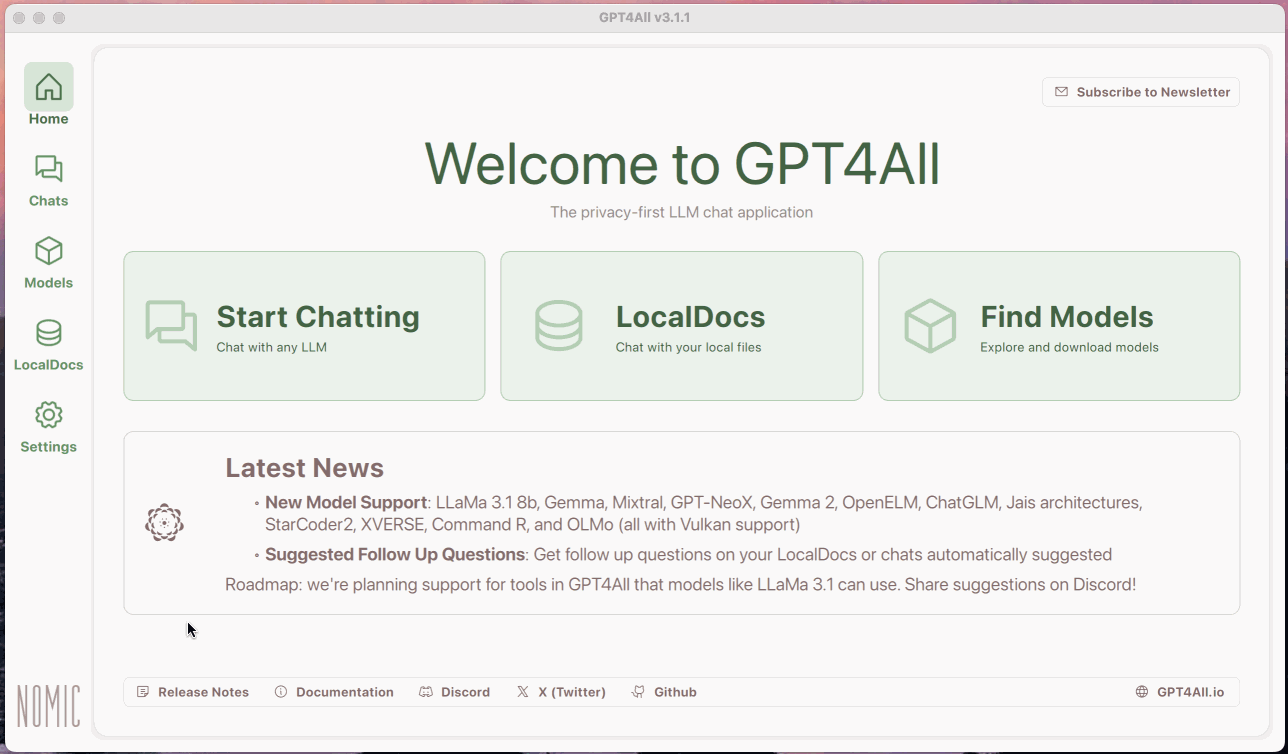 Using GPT4All with Logseq
