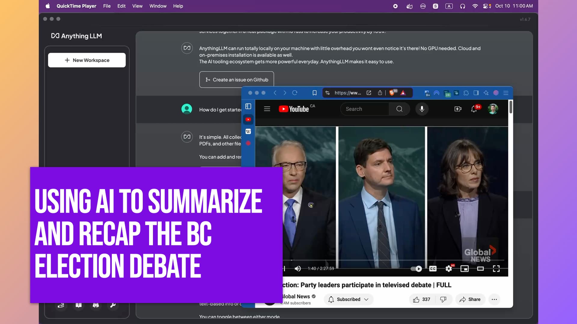 Using AI to Summarize and Recap the BC Election Debate